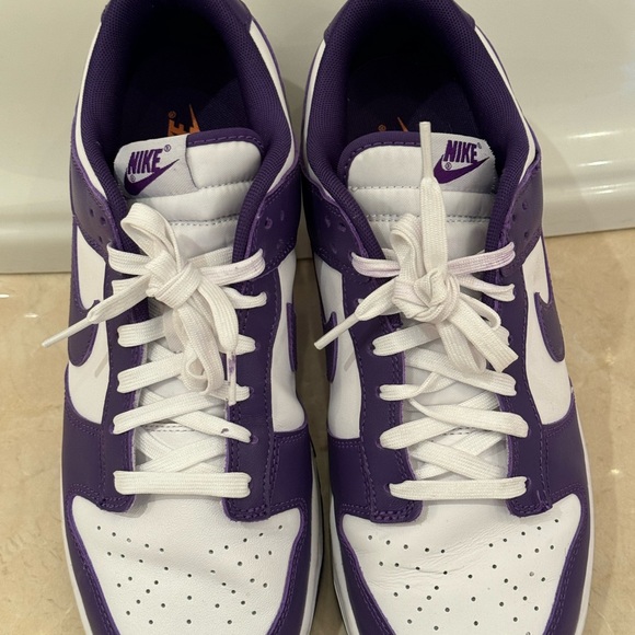 Nike Dunk Low Retro White/Court/Purple - Picture 10 of 13